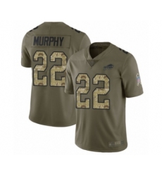 Men's Buffalo Bills #22 Marcus Murphy Limited Olive Camo 2017 Salute to Service Football Jersey