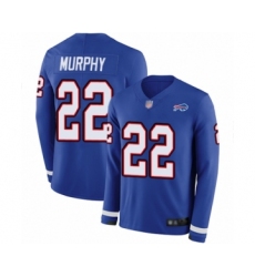 Men's Buffalo Bills #22 Marcus Murphy Limited Royal Blue Therma Long Sleeve Football Jersey