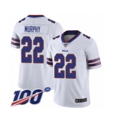 Men's Buffalo Bills #22 Marcus Murphy White Vapor Untouchable Limited Player 100th Season Football Jersey