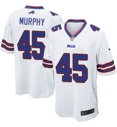 Men's Nike Buffalo Bills #45 Marcus Murphy Game White NFL Jersey