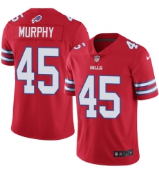Men's Nike Buffalo Bills #45 Marcus Murphy Limited Red Rush Vapor Untouchable NFL Jersey