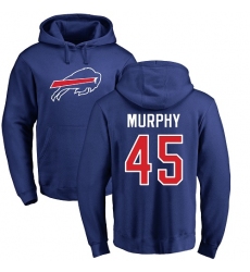 NFL Nike Buffalo Bills #45 Marcus Murphy Royal Blue Name & Number Logo Pullover Hoodie