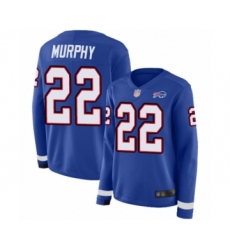 Women's Buffalo Bills #22 Marcus Murphy Limited Royal Blue Therma Long Sleeve Football Jersey