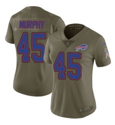 Women's Nike Buffalo Bills #45 Marcus Murphy Limited Olive 2017 Salute to Service NFL Jersey