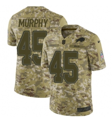 Youth Nike Buffalo Bills #45 Marcus Murphy Limited Camo 2018 Salute to Service NFL Jersey