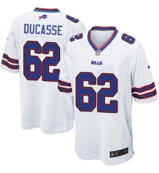 Men's Nike Buffalo Bills #62 Vladimir Ducasse Game White NFL Jersey