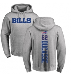 NFL Nike Buffalo Bills #62 Vladimir Ducasse Ash Backer Pullover Hoodie