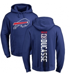 NFL Nike Buffalo Bills #62 Vladimir Ducasse Royal Blue Backer Pullover Hoodie