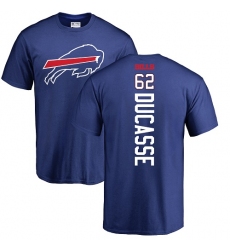 NFL Nike Buffalo Bills #62 Vladimir Ducasse Royal Blue Backer T-Shirt