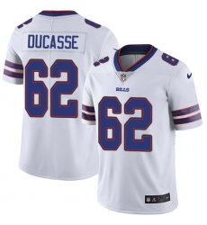 Youth Nike Buffalo Bills #62 Vladimir Ducasse White Vapor Untouchable Limited Player NFL Jersey