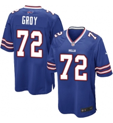Men's Nike Buffalo Bills #72 Ryan Groy Game Royal Blue Team Color NFL Jersey