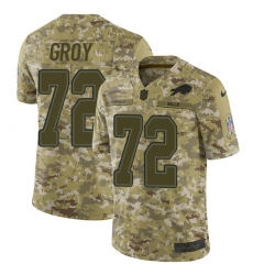 Men's Nike Buffalo Bills #72 Ryan Groy Limited Camo 2018 Salute to Service NFL Jersey