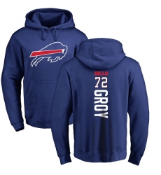 NFL Nike Buffalo Bills #72 Ryan Groy Royal Blue Backer Pullover Hoodie
