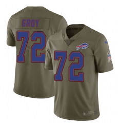 Youth Nike Buffalo Bills #72 Ryan Groy Limited Olive 2017 Salute to Service NFL Jersey