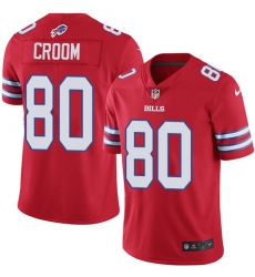 Men's Nike Buffalo Bills #80 Jason Croom Limited Red Rush Vapor Untouchable NFL Jersey