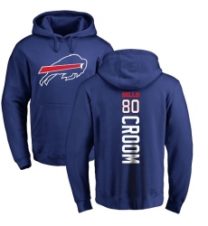 NFL Nike Buffalo Bills #80 Jason Croom Royal Blue Backer Pullover Hoodie