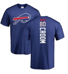 NFL Nike Buffalo Bills #80 Jason Croom Royal Blue Backer T-Shirt