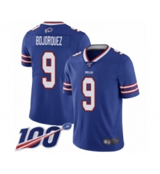 Men's Buffalo Bills #9 Corey Bojorquez Royal Blue Team Color Vapor Untouchable Limited Player 100th Season Football Jersey