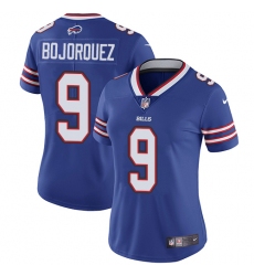 Women's Nike Buffalo Bills #9 Corey Bojorquez Royal Blue Team Color Vapor Untouchable Limited Player NFL Jersey