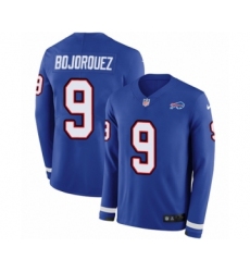 Youth Nike Buffalo Bills #9 Corey Bojorquez Limited Royal Blue Therma Long Sleeve NFL Jersey