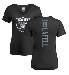 NFL Women's Nike Oakland Raiders #19 Brandon LaFell Black Backer T-Shirt