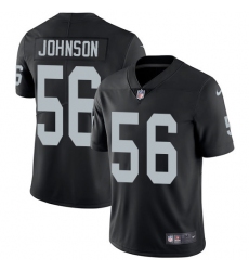 Men's Nike Oakland Raiders #56 Derrick Johnson Black Team Color Vapor Untouchable Limited Player NFL Jersey