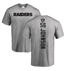 NFL Nike Oakland Raiders #56 Derrick Johnson Ash Backer T-Shirt