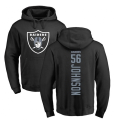 NFL Nike Oakland Raiders #56 Derrick Johnson Black Backer Pullover Hoodie