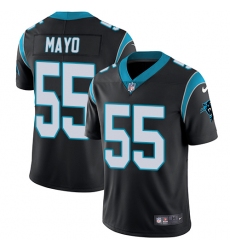 Men's Nike Carolina Panthers #55 David Mayo Black Team Color Vapor Untouchable Limited Player NFL Jersey