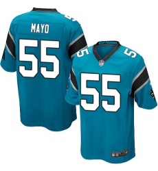Men's Nike Carolina Panthers #55 David Mayo Game Blue Alternate NFL Jersey