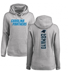NFL Women's Nike Carolina Panthers #55 David Mayo Ash Backer Pullover Hoodie
