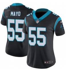 Women's Nike Carolina Panthers #55 David Mayo Black Team Color Vapor Untouchable Limited Player NFL Jersey