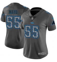 Women's Nike Carolina Panthers #55 David Mayo Gray Static Vapor Untouchable Limited NFL Jersey