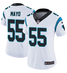 Women's Nike Carolina Panthers #55 David Mayo White Vapor Untouchable Limited Player NFL Jersey