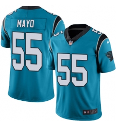 Youth Nike Carolina Panthers #55 David Mayo Blue Alternate Vapor Untouchable Limited Player NFL Jersey