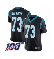 Men's Carolina Panthers #73 Greg Van Roten Black Team Color Vapor Untouchable Limited Player 100th Season Football Jersey