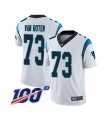 Men's Carolina Panthers #73 Greg Van Roten White Vapor Untouchable Limited Player 100th Season Football Jersey
