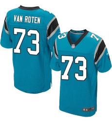 Men's Nike Carolina Panthers #73 Greg Van Roten Elite Blue Alternate NFL Jersey
