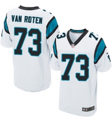 Men's Nike Carolina Panthers #73 Greg Van Roten Elite White NFL Jersey