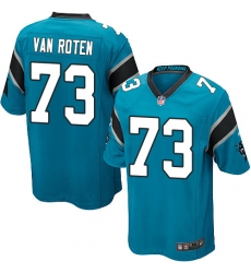 Men's Nike Carolina Panthers #73 Greg Van Roten Game Blue Alternate NFL Jersey