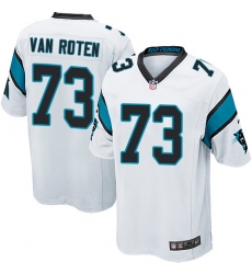 Men's Nike Carolina Panthers #73 Greg Van Roten Game White NFL Jersey