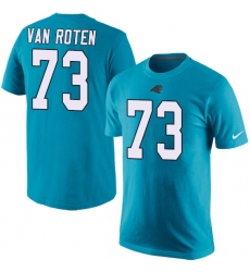 NFL Men's Nike Carolina Panthers #73 Greg Van Roten Blue Rush Pride Name & Number T-Shirt