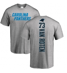 NFL Nike Carolina Panthers #73 Greg Van Roten Ash Backer T-Shirt