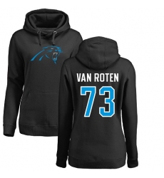 NFL Women's Nike Carolina Panthers #73 Greg Van Roten Black Name & Number Logo Pullover Hoodie