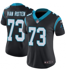 Women's Nike Carolina Panthers #73 Greg Van Roten Black Team Color Vapor Untouchable Limited Player NFL Jersey