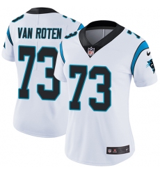 Women's Nike Carolina Panthers #73 Greg Van Roten White Vapor Untouchable Limited Player NFL Jersey