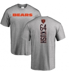 NFL Nike Chicago Bears #64 Eric Kush Ash Backer T-Shirt