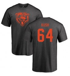 NFL Nike Chicago Bears #64 Eric Kush Ash One Color T-Shirt