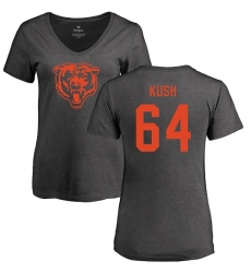 NFL Women's Nike Chicago Bears #64 Eric Kush Ash One Color T-Shirt