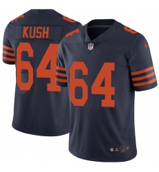 Youth Nike Chicago Bears #64 Eric Kush Limited Navy Blue Rush Vapor Untouchable NFL Jersey